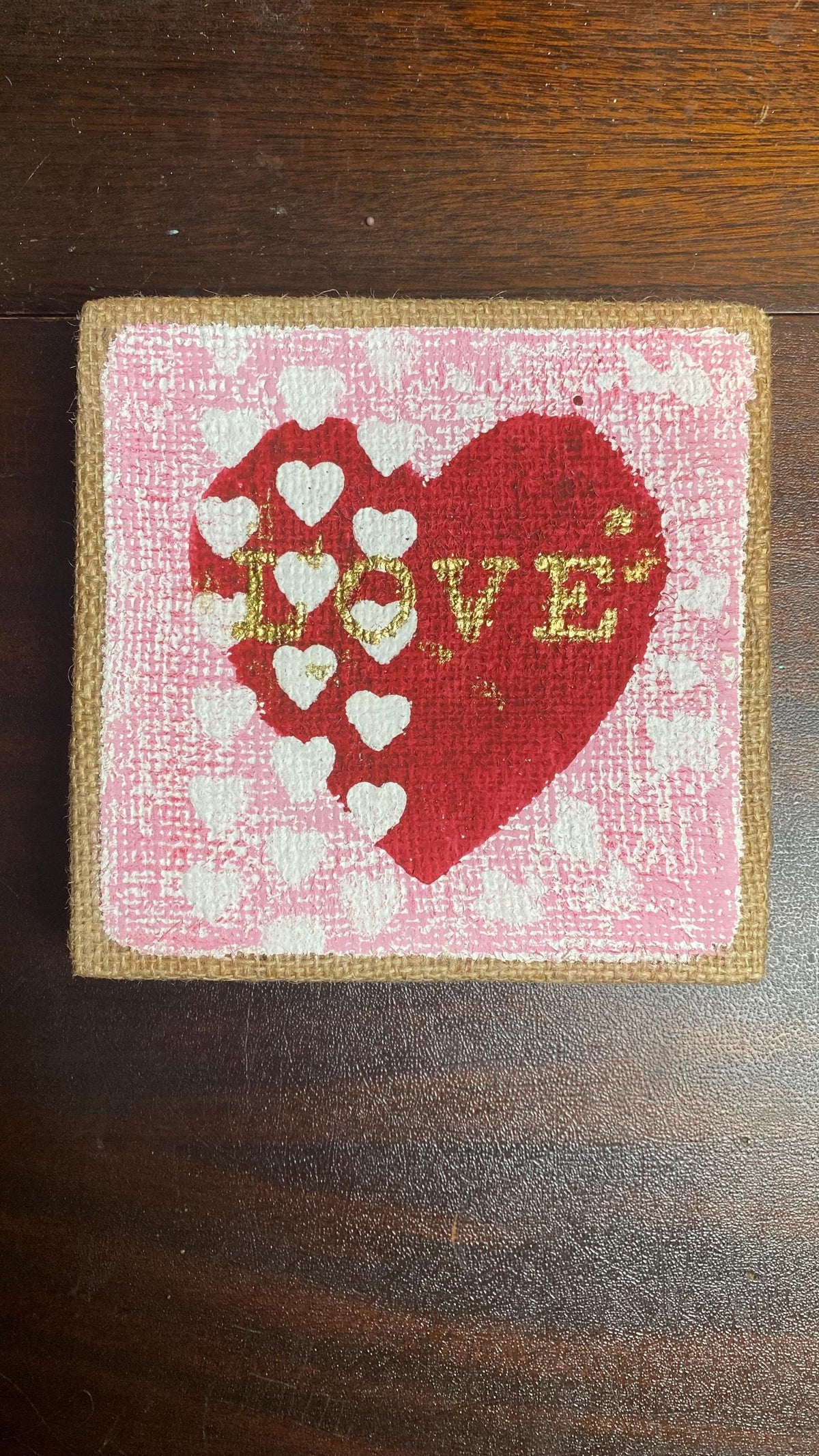 6" Valentine Signs / Rustic Glam Farmhouse Decor (Set of 3)