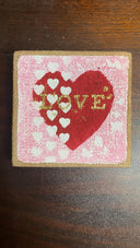 6" Valentine Signs / Rustic Glam Farmhouse Decor (Set of 3)