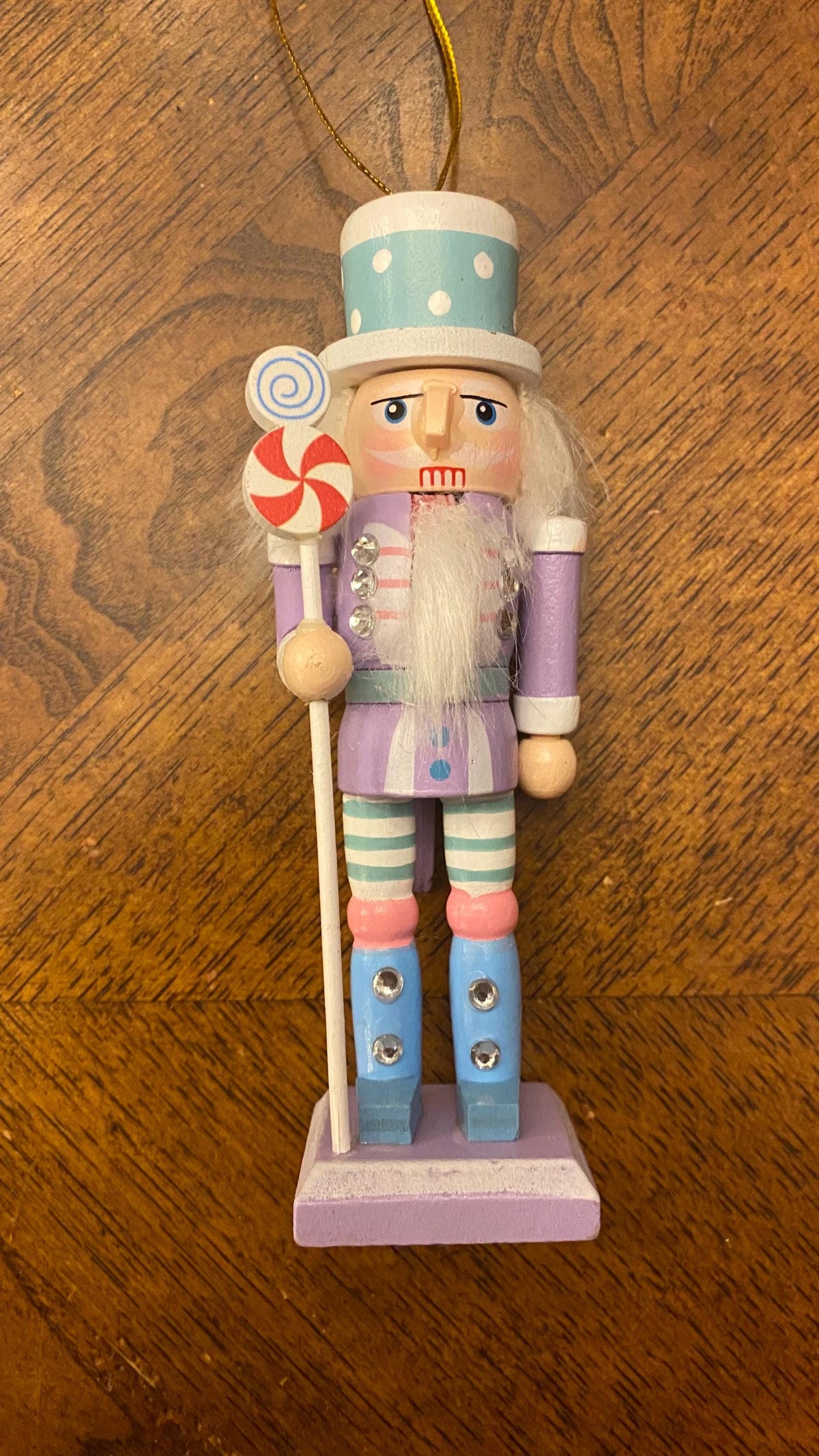 5" Pastel Nutcracker Ornaments, Wood ornaments (Set of 4)