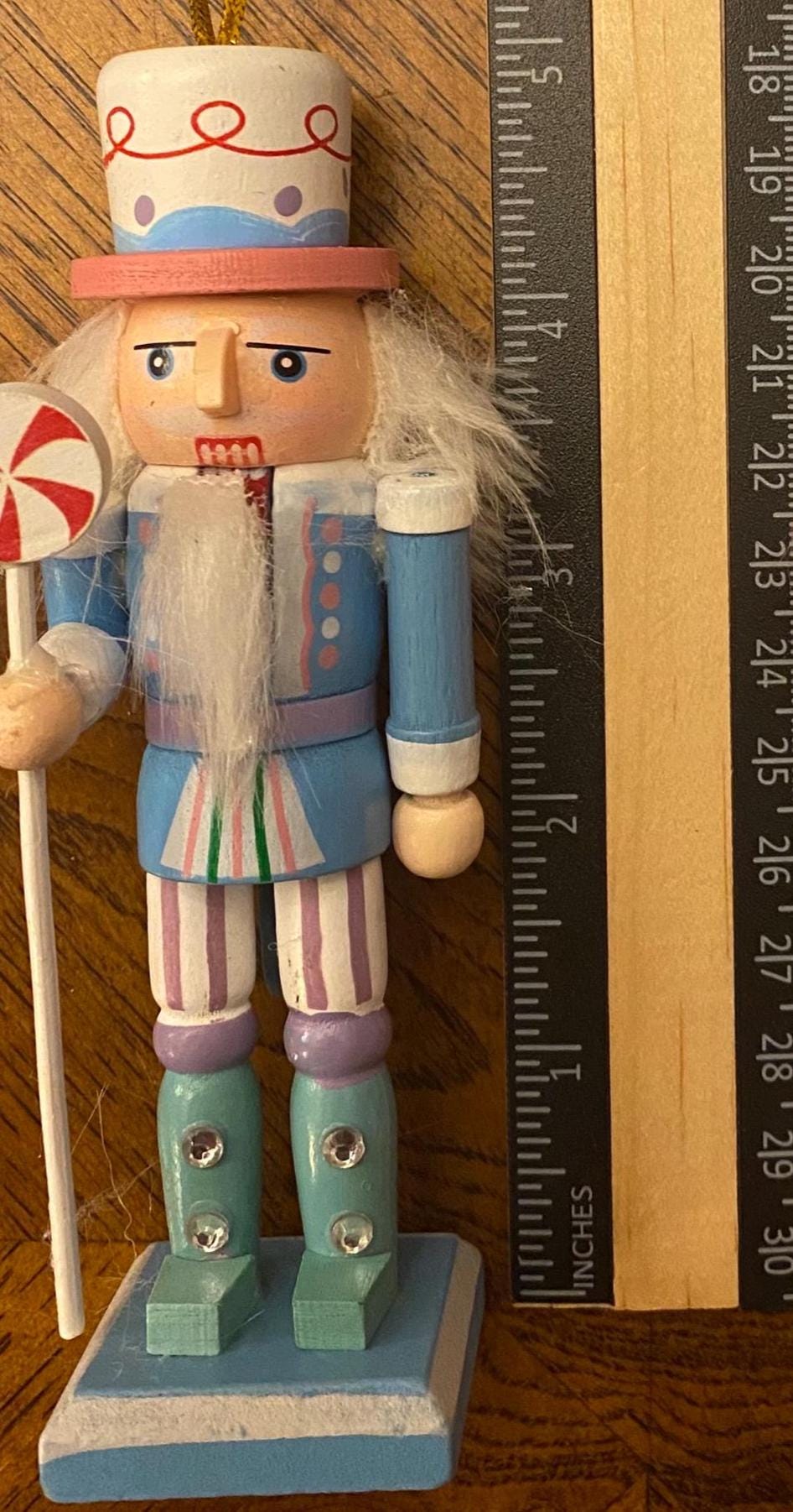 5" Pastel Nutcracker Ornaments, Wood ornaments (Set of 4)