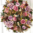 All Season Peony Hydrangea Wreath: Fall-Christmas-Easter Floral Front Door Decor