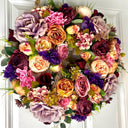 Fall Peony Hydrangea Wreath: Summer Floral Front Door Decor