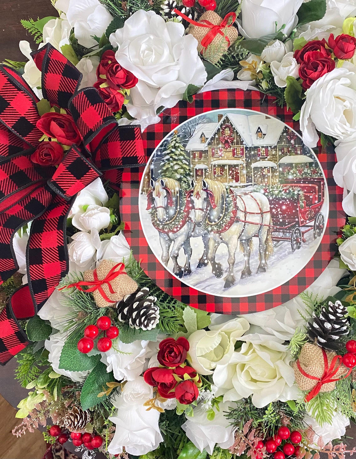 Christmas in Heaven Wreath, Memorial Wreath