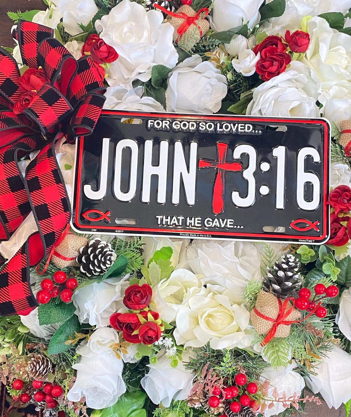 Christmas in Heaven Wreath, Memorial Wreath