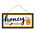 12" Wooden Sign: Honey Just Bee Yourself