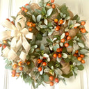 Lambs Ear Burlap Wreath, Everyday wreath with options