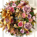 All Season Peony Hydrangea Wreath: Fall-Christmas-Easter Floral Front Door Decor
