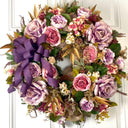 All Season Peony Hydrangea Wreath: Fall-Christmas-Easter Floral Front Door Decor