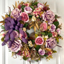 All Season Peony Hydrangea Wreath: Fall-Christmas-Easter Floral Front Door Decor