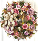 All Season Peony Hydrangea Wreath: Fall-Christmas-Easter Floral Front Door Decor