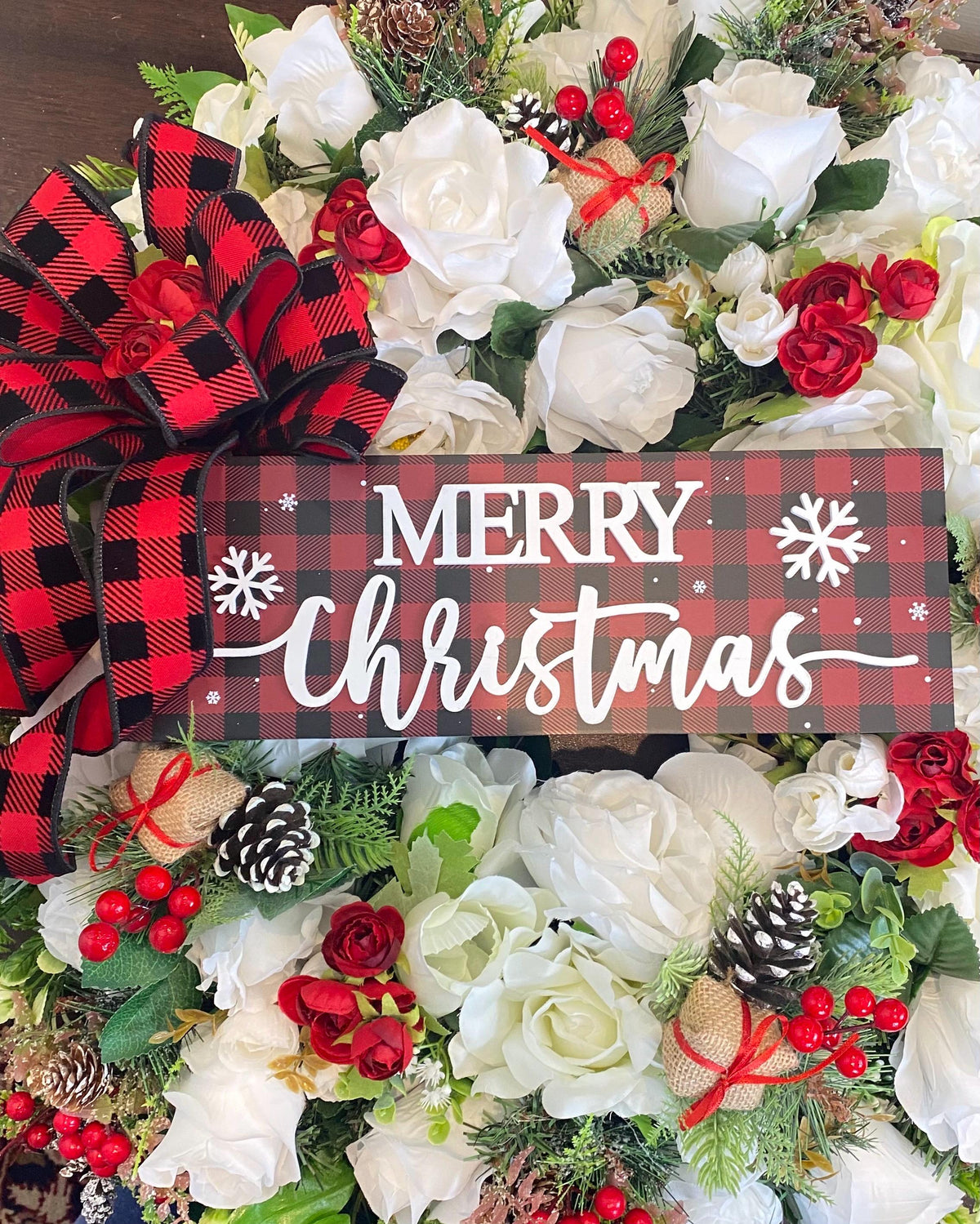Christmas in Heaven Wreath, Memorial Wreath
