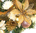 Rose Gold Christmas Wreath: Elegant Golden Holiday Decor