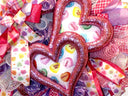 Candy Heart Valentine Wreath: Pastel Colors, Conversation Hearts