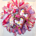 Candy Heart Valentine Wreath: Pastel Colors, Conversation Hearts