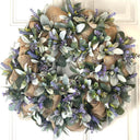 Lambs Ear Burlap Wreath, Everyday wreath with options