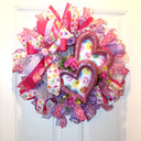 Candy Heart Valentine Wreath: Pastel Colors, Conversation Hearts