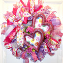 Candy Heart Valentine Wreath: Pastel Colors, Conversation Hearts