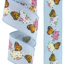 2.5" Light Blue Butterfly Ribbon (10 Yards)