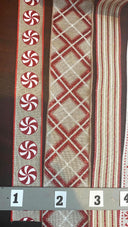 Red and White Christmas Wired Ribbon Collection, 10 Yard Roll
