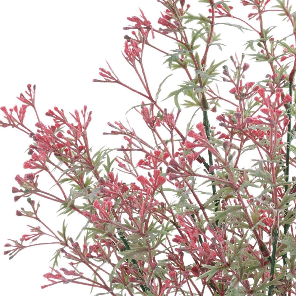 Artificial Red Wildflower Bush - Baby's Breath - Ideal Filler Flower for Floral Designs (20-Inch)
