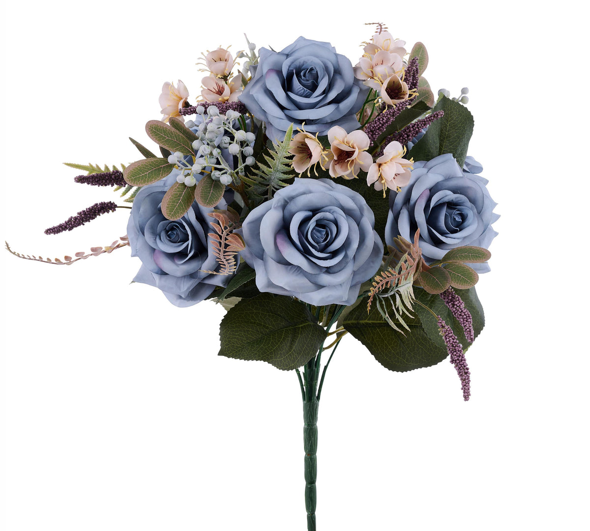 Smoke Blue Rose Fern Bush (17-Inch)