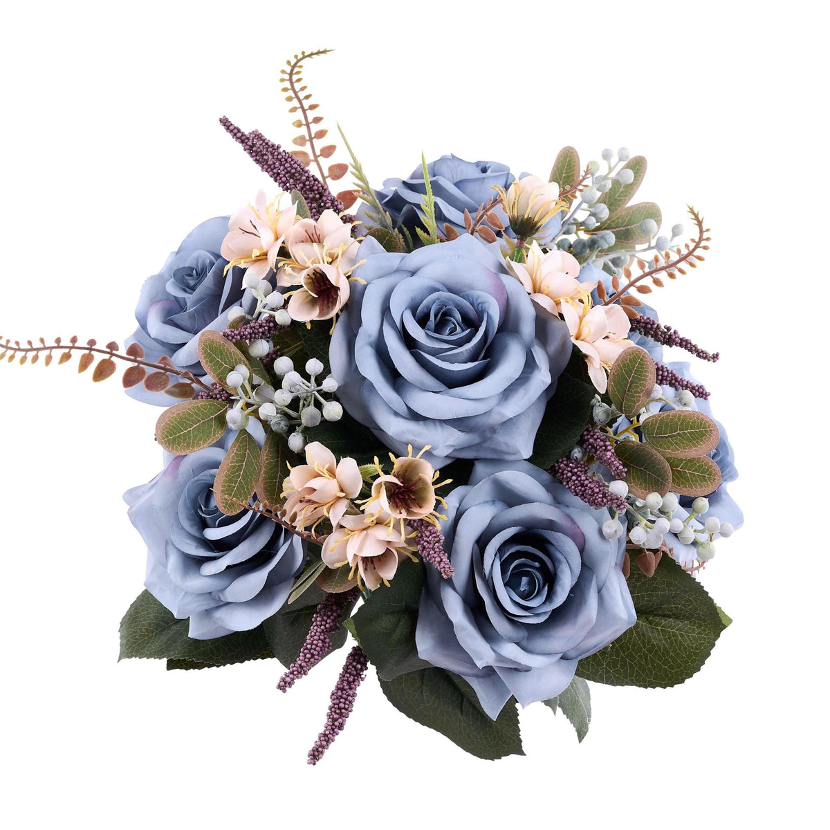 Smoke Blue Rose Fern Bush (17-Inch)