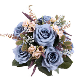 Smoke Blue Rose Fern Bush (17-Inch)