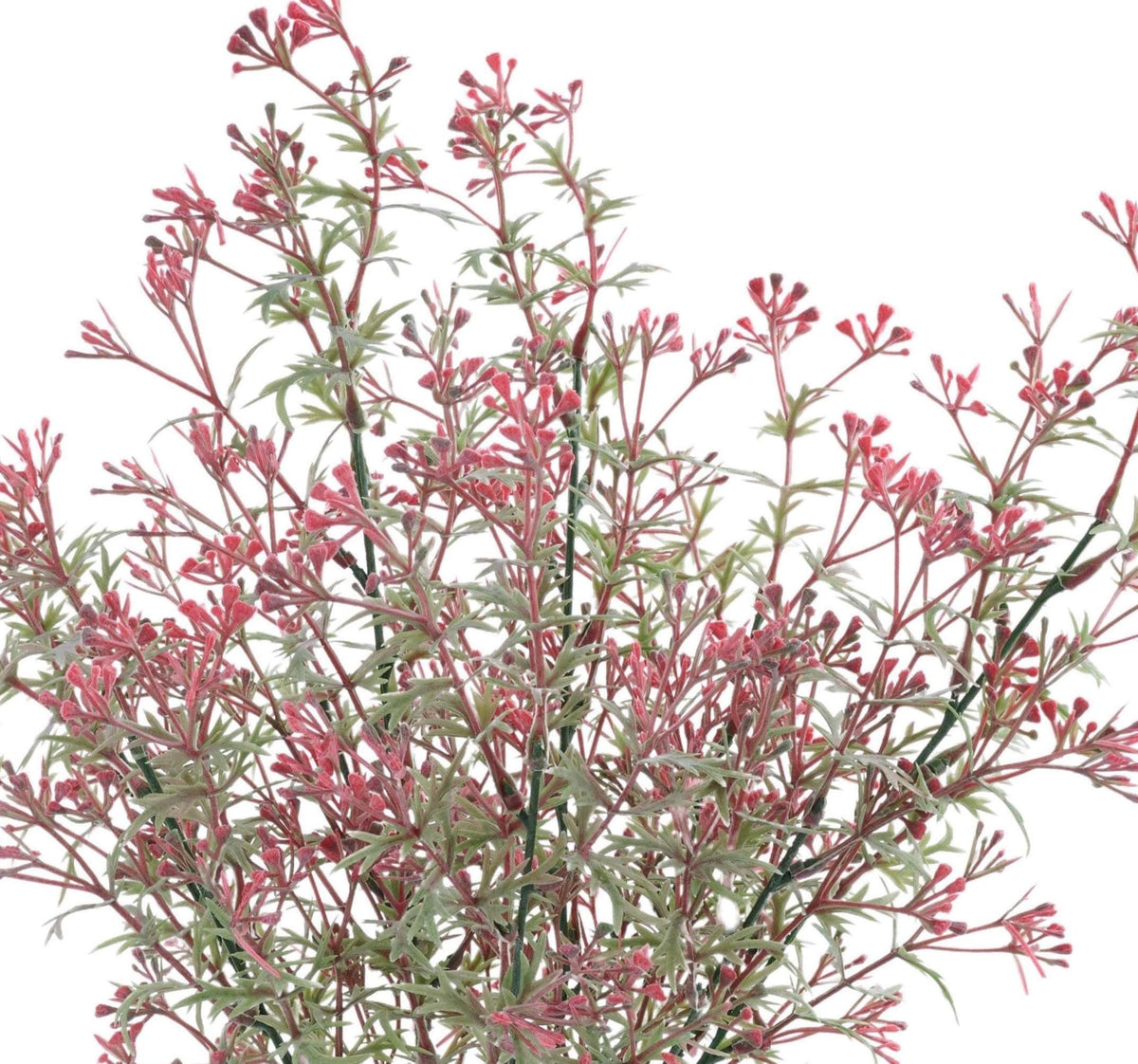 Artificial Red Wildflower Bush - Baby's Breath - Ideal Filler Flower for Floral Designs (20-Inch)