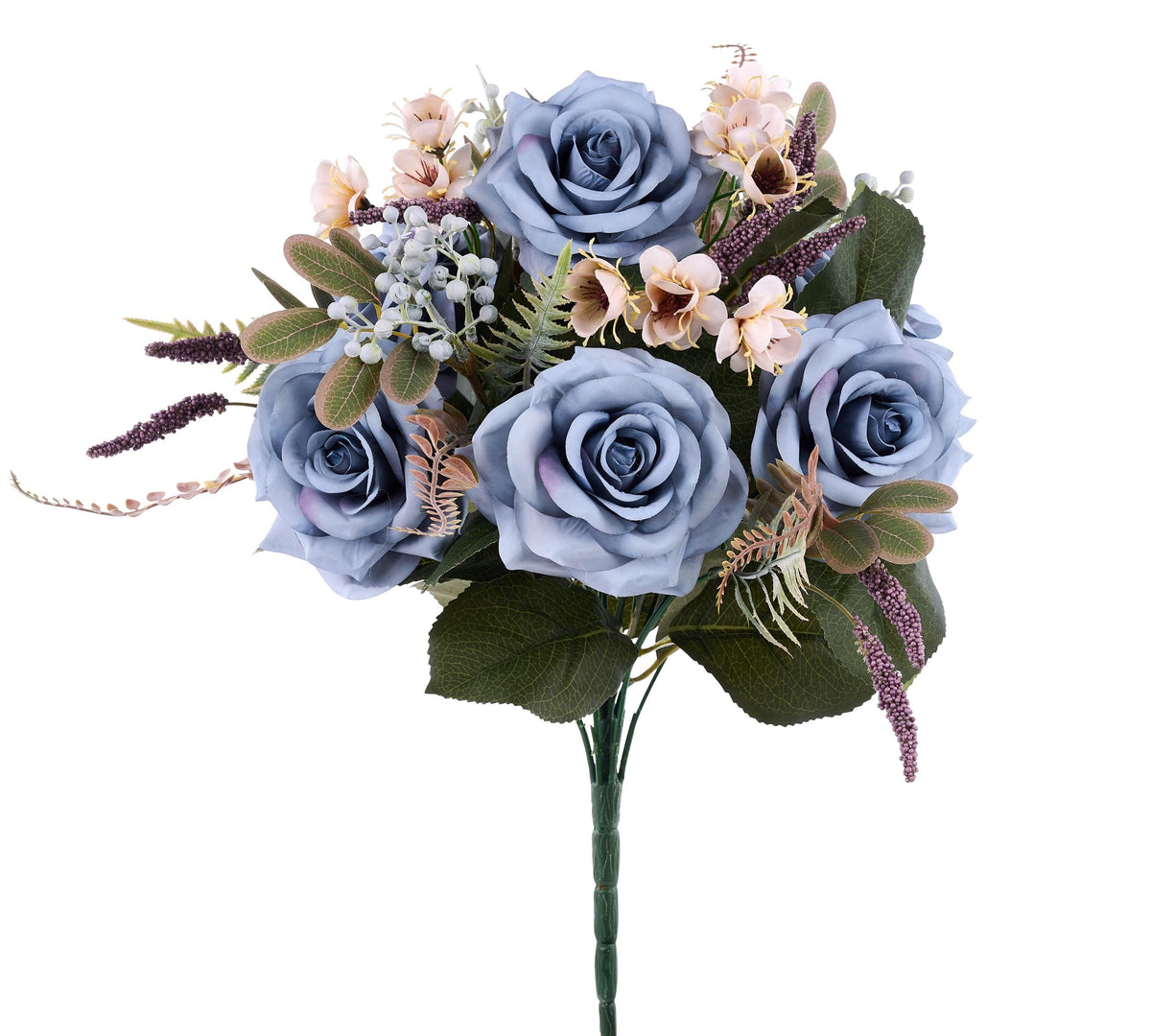 Smoke Blue Rose Fern Bush (17-Inch)