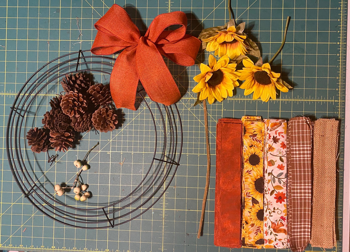 DIY-Deluxe Fall Sunflower Wreath Kit