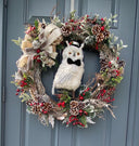 Winter Owl Wreath, Woodland Decor