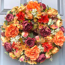 Fall Peony and Hydrangea Wreath: Farmhouse Autumn Decor