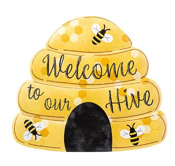 Sunflower Bee Everyday Wreath Front Door, Farmhouse Wreath for Every Season, Spring Wreath, Summer Deco Mesh