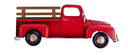Classic Aged Red Truck Wreath Sign