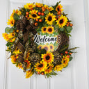 Fall Sunflower Wreath: Farmhouse Front Door Decor