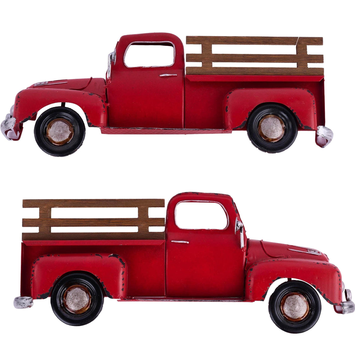 Classic Aged Red Truck Wreath Sign