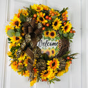Fall Sunflower Wreath: Farmhouse Front Door Decor