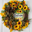 Fall Sunflower Wreath: Farmhouse Front Door Decor