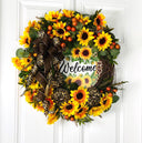 Fall Sunflower Wreath: Farmhouse Front Door Decor