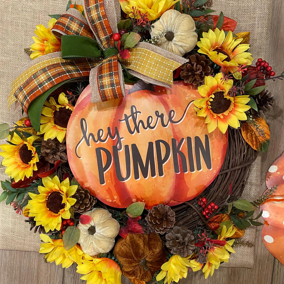 Fall Sunflower Wreath: Elegant Farmhouse Front Door Decor