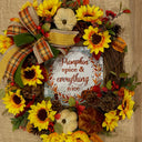 Fall Sunflower Wreath: Elegant Farmhouse Front Door Decor