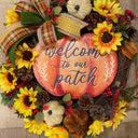 Fall Sunflower Wreath: Elegant Farmhouse Front Door Decor
