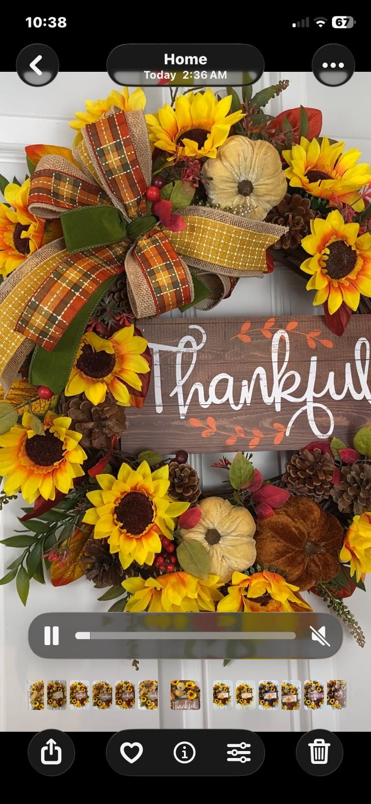 Fall Sunflower Wreath: Elegant Farmhouse Front Door Decor