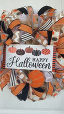 Halloween Decor, Pumpkin, Fall Wreath, Autumn, Home Decor