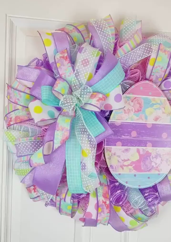 Easter Wreath, Spring Decor, Double Door Wreath