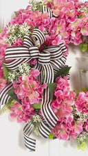 Hydrangea Wreath: Summer Floral Front Door Decor, * strawberry, watermelon, lemon