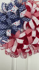 Baseball Wreath: Patriotic American Flag Decor, Stars & Stripes