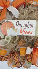 Pumpkin Kisses Fall Wreath