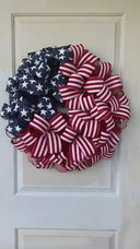 American Flag Wreath: Patriotic Stars & Stripes Decor