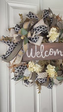 Fall Hydrangea Wreath, Farmhouse Wreath for Every Season, Autumn Decor